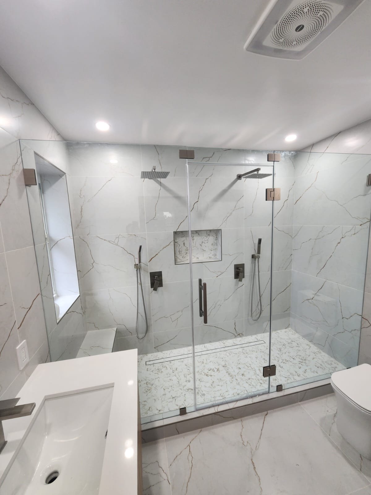 Premium glass installation by Let's Go Glass in Miami